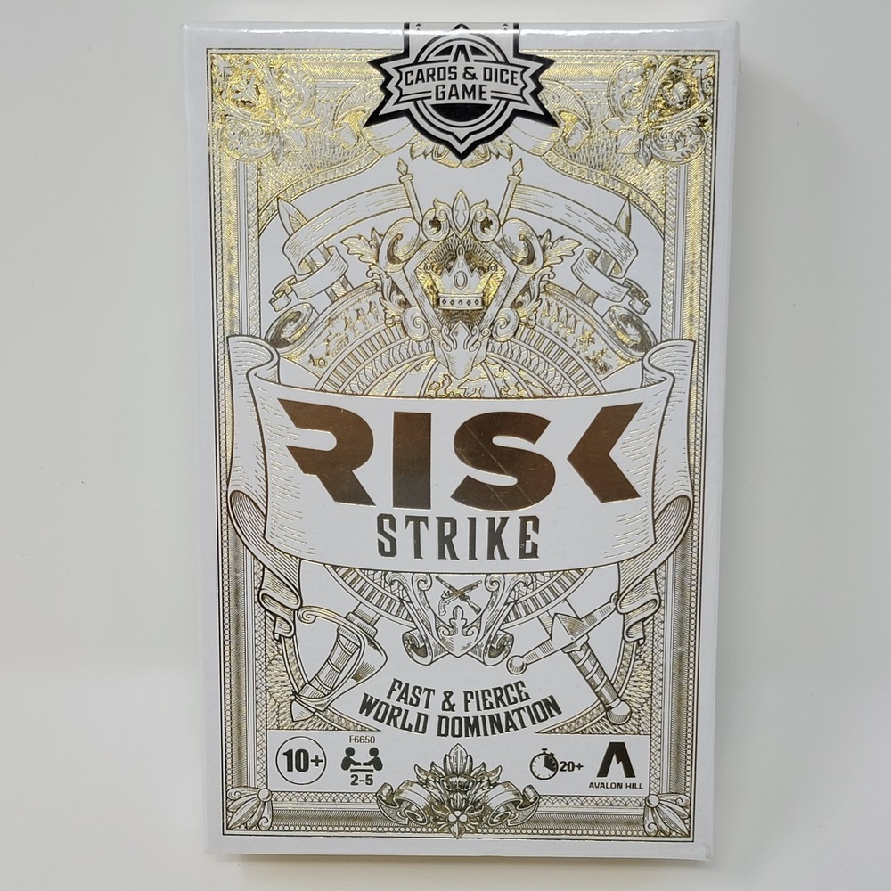 Risk Strike "Fast & Fierce World Domination" Avalon Hill Cards & Dice Game - New